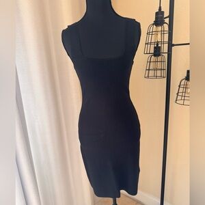 Ribbed Mini Bodycon black dress from Abercrombie and fitch in size small